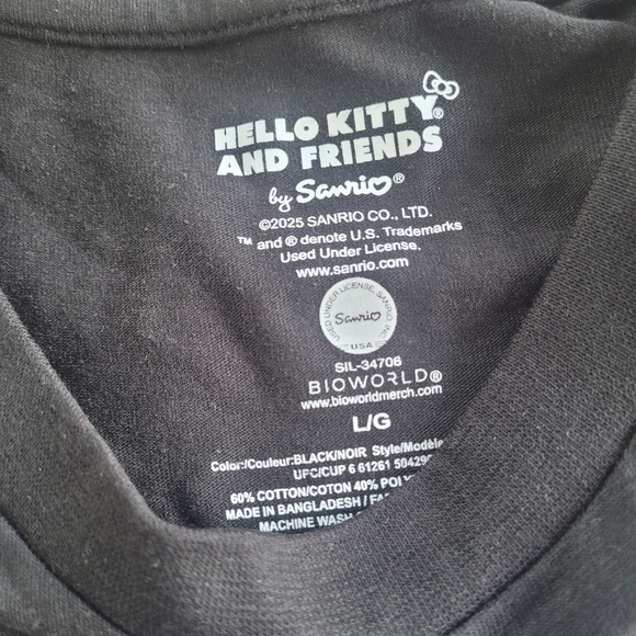 Hello Kitty And Friends Tokyo Speed Graphic Tee Womens LG Badtz-Maru My Melody - Picture 7 of 8